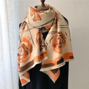 Luxury Cashmere Medium Thick Winter Scarf - Blanket Scarf - Oversized Scarf